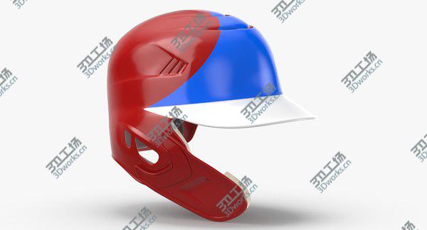 images/goods_img/20210312/Baseball Helmet C flap Red Blue Triangle 3D model/1.jpg